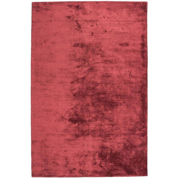 Katherine Carnaby Chrome Luxury Modern Plain Distressed Tonal Metallic Shimmer Hand-Woven High-Density Heavyweight Soft Textured Silky Viscose Claret Red Rug-Asiatic Carpets-Rug Love - The Most Loved Rug Store